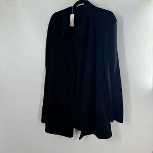 James Perez Black Draped Open Cardigan Sweater Women’s Size 4 NWT $395